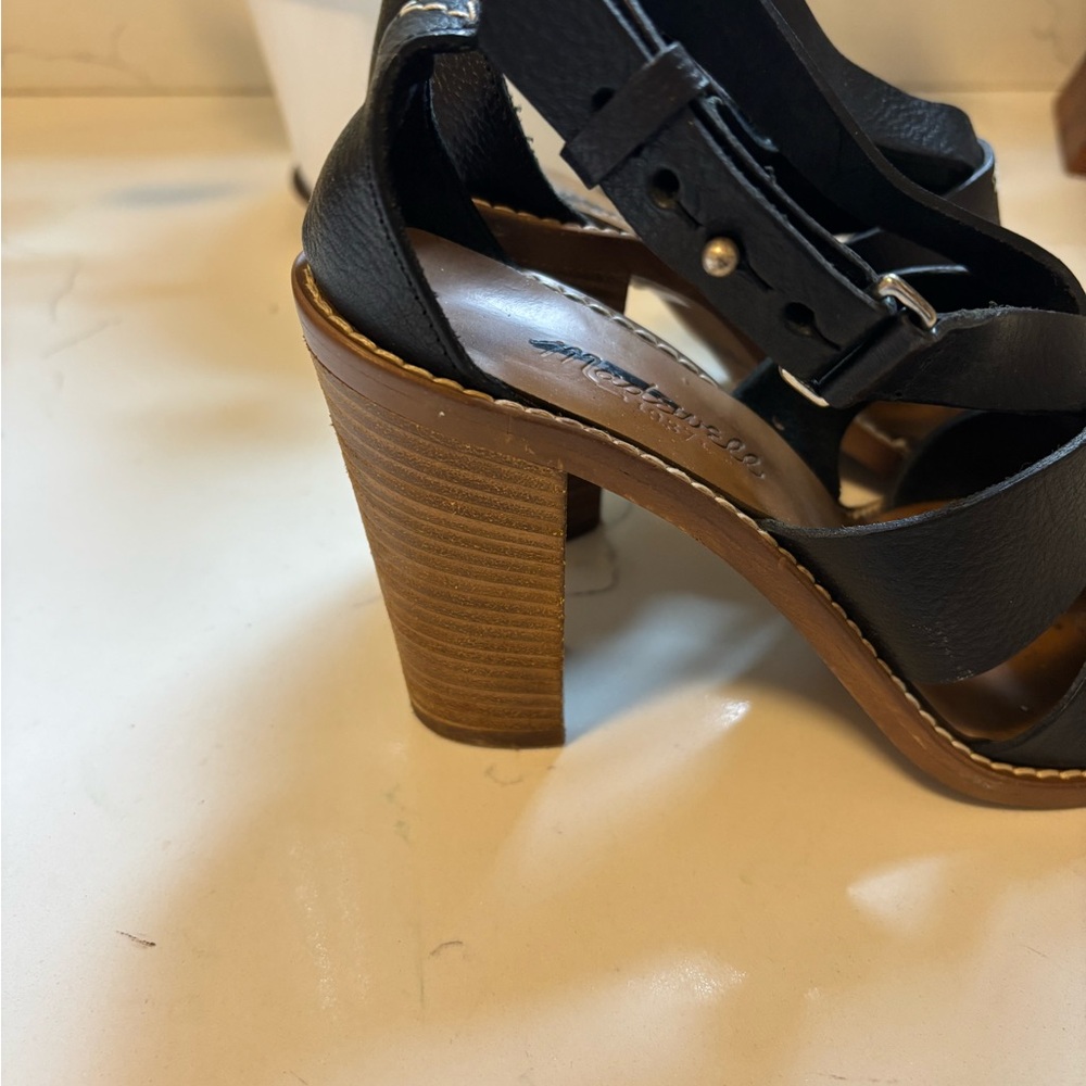 Madewell, Black Leather Heeled Sandals, 7 - Picture 3 of 9